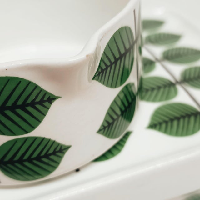 Berså Butter Dish and Creamer Jug ​​by Stig Lindberg Gustavsberg, 1960s, Set of 2 For Sale - Image 12 of 14