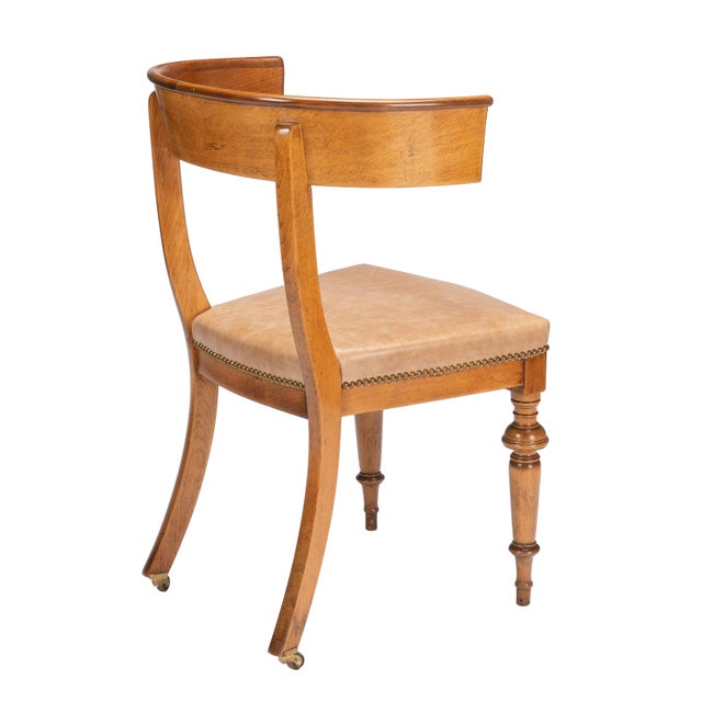 Austrian Biedermeier Beechwood and Mahogany Klismos Side Chair, Circa 1830 For Sale In Chicago - Image 6 of 14