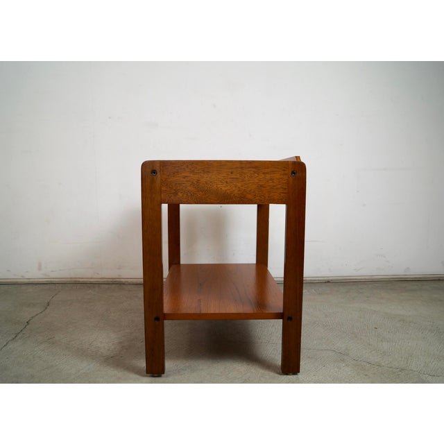 Brown 1970’s Mid-Century Danish Modern Teak Nightstand For Sale - Image 8 of 12