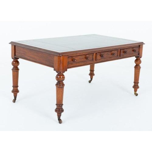 Victorian Mahogany Writing Table, 1860 For Sale - Image 5 of 6