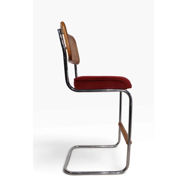 Mid-Century Modern Pr. 1970's Breuer Style Bar Stools by Daystrom For Sale - Image 3 of 16