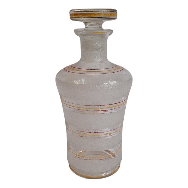 Art Deco Glass Liqueur Decanter, 1930s For Sale