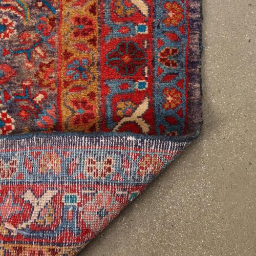 Brown Antique Bidjar Rug in Cotton & Wool For Sale - Image 8 of 12