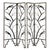 Metal Manner of Wilhelm (William) Hunt Diederich (German-American, 1884-1953), Art Deco Iron Floor Screen For Sale - Image 7 of 7