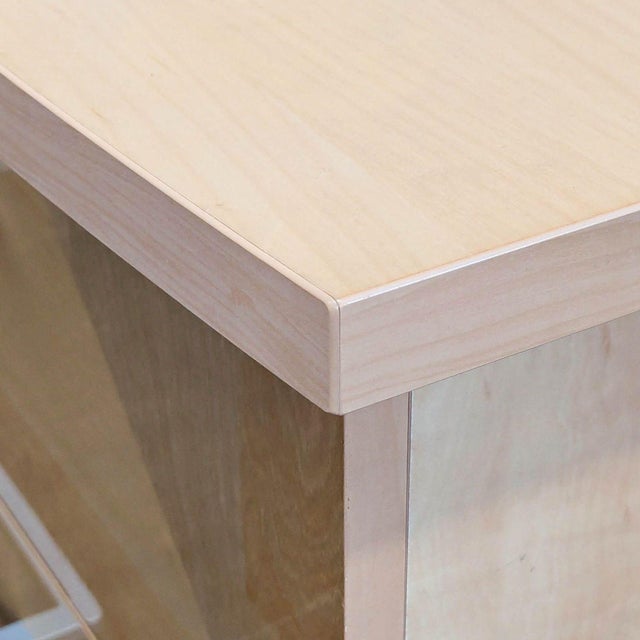 Wood Alf Italia Two Tone Two Drawer Nightstand For Sale - Image 7 of 9