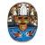 Vintage Mexican Hand-Painted Terracotta Folk Art Mask With Fish For Sale