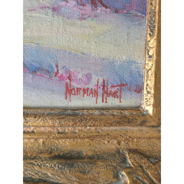 Norman Hart 1940s Palm Springs California Desert Oil Painting For Sale In Los Angeles - Image 6 of 16