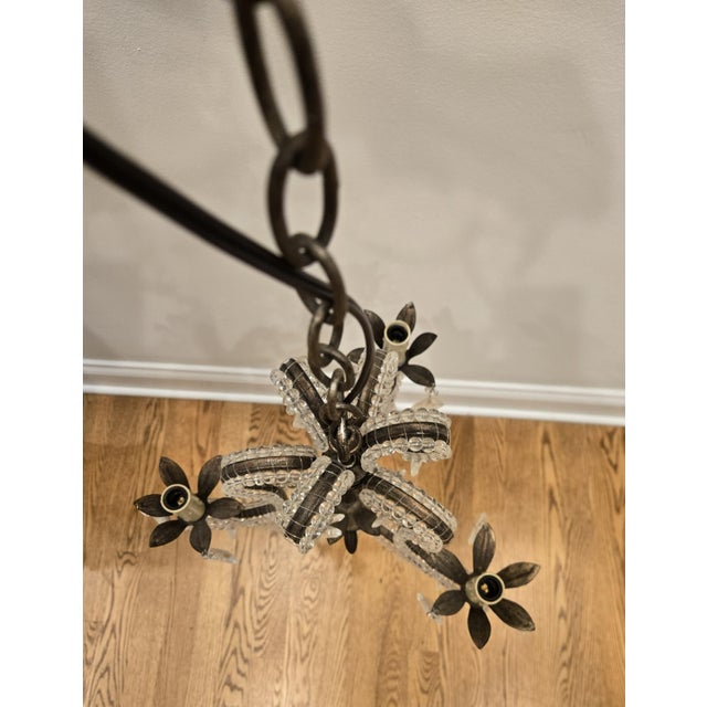 10 ft plug in Brass antique gold rubbed finish 3 Plastic faux candle drips light bulb holders 12inches wide x 18 inches...