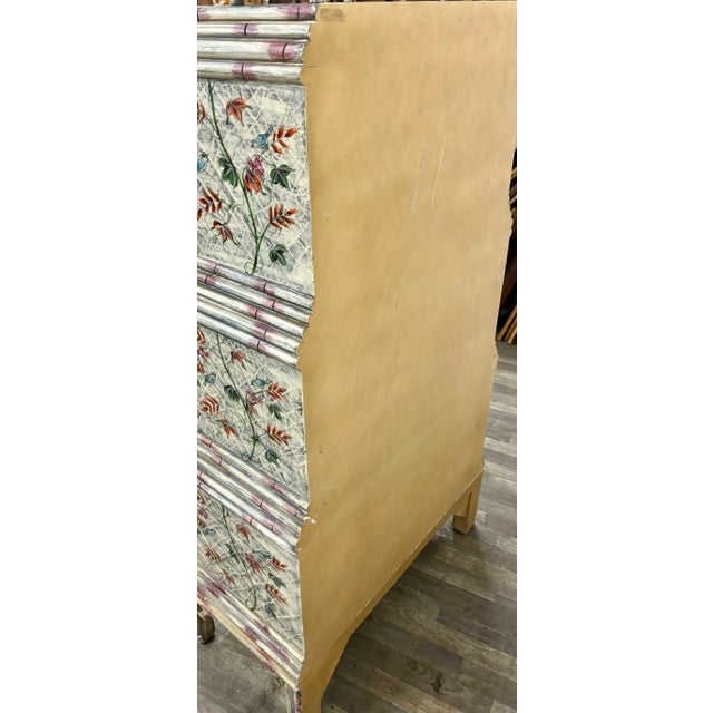 Vintage Faux Bamboo Painted Secretary With Organizer and Storage For Sale - Image 12 of 12