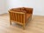 Vintage Danish Two Seater Sofa in Cognac Leather with Oak Frame For Sale - Image 3 of 11