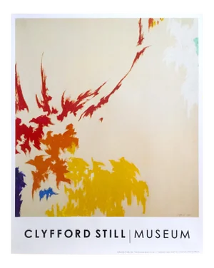 Clyfford Still Abstract Expressionist Lithograph Print Poster "Ph - 432", 1964