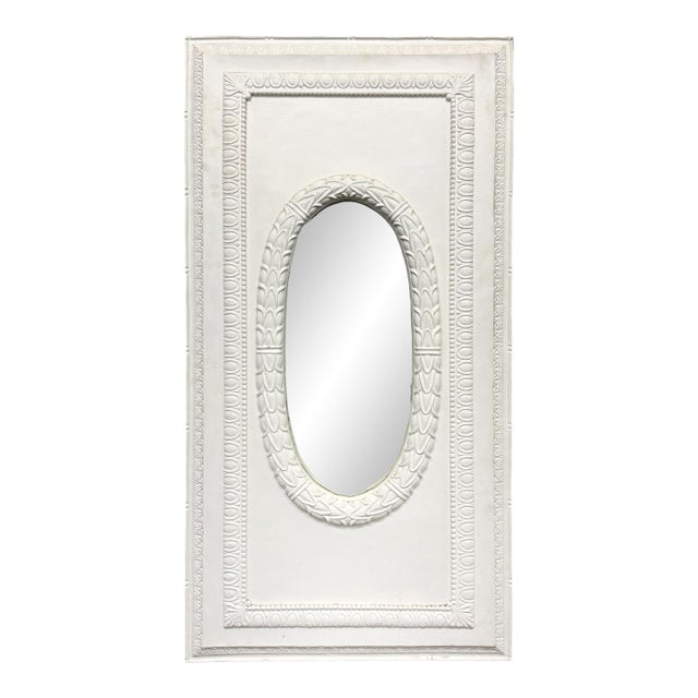 20th Century Plaster Neoclassical Framed Mirror For Sale