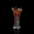 Glass Circa 1940 Small Vintage Decorative English Carnival Glass Flower Vase For Sale - Image 7 of 13