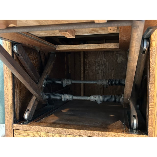 Wood 1907 Moon Company Roll Top Desk For Sale - Image 7 of 12