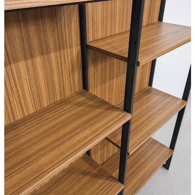 Black Vintage Modular Wall Unit from Meurop, Belgium, 1960s For Sale - Image 8 of 10