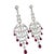 These romantic earrings in a swirling openwork design contain 115 top quality round brilliant cut diamonds weighing...