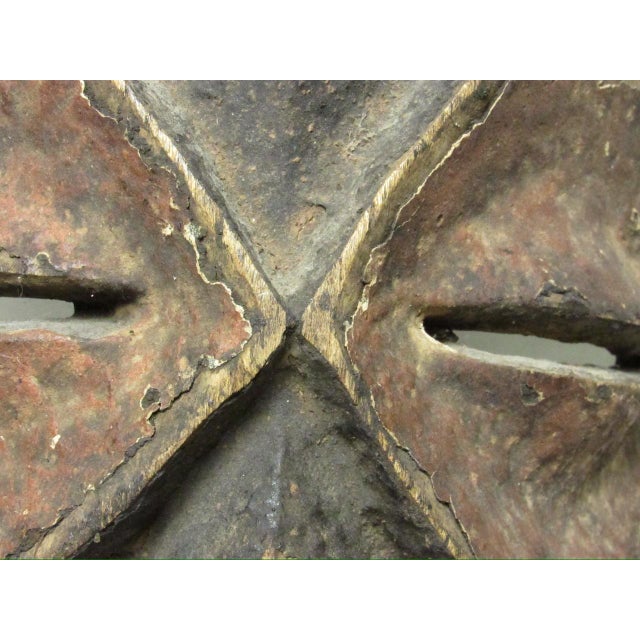 Brown Vintage West African Mask For Sale - Image 8 of 16