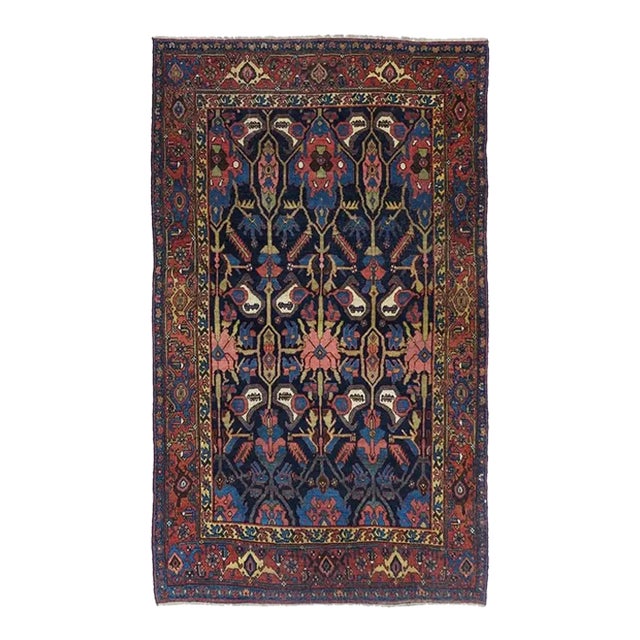Antique Bidjar Rug 4'1'' x 6'11'' For Sale