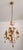 Vintage Venetian Three-Light Chandelier with Murano Glass Drops, 1960s For Sale - Image 16 of 18
