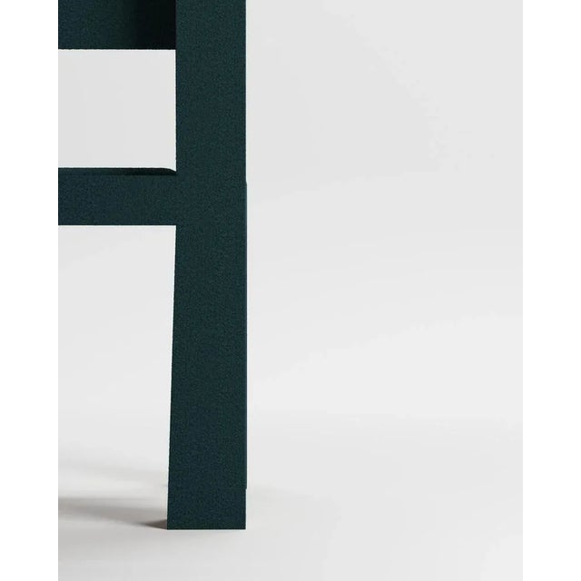 Modern Raw Chair in Midnight Blue Bouclé from Collector For Sale - Image 4 of 6