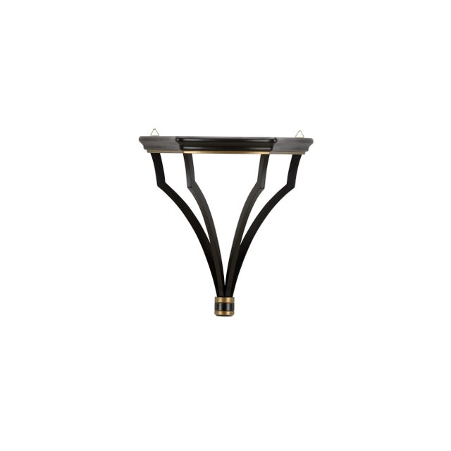 Wooden bracket black and gold