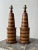 Vintage Large Scale Striped Parquetry Bottle Lamps, a Pair, Circa 1960s For Sale - Image 14 of 18
