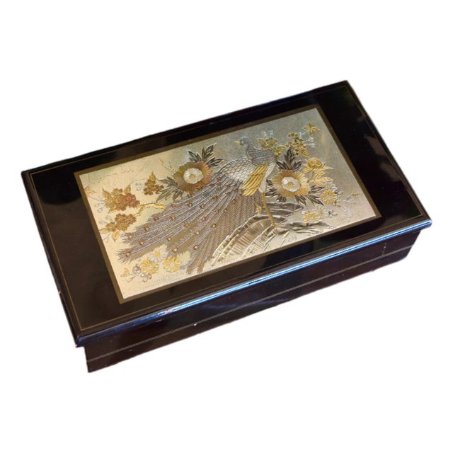 1980s The Art of Chokin Musical Box by Yoshinobu Hara For Sale