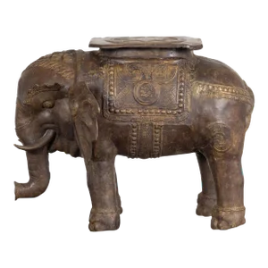 Vintage Copper Elephant Stand