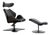 Set of Leather Tok Armchair & Ottoman by Toshiyuki Kita for Stokke For Sale