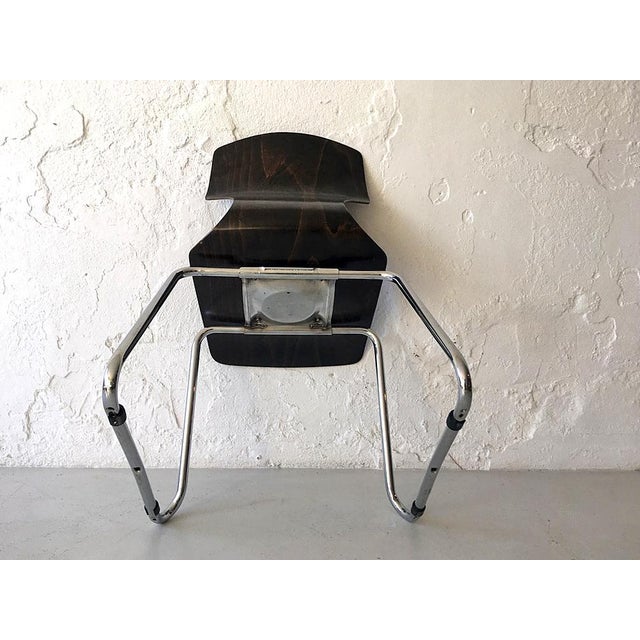 Wood Dining Chairs from Pagholz Flötotto, 1970s, Set of 2 For Sale - Image 7 of 8