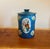 Chinoiserie Vintage Blue Chinoiserie Tole Tea Canister With Hand-Painted Figural Scenes For Sale - Image 3 of 6