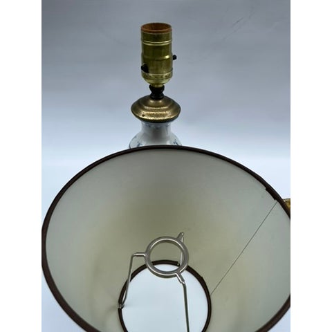 Small Antique Blue and White Chinese Porcelain Lamp For Sale - Image 9 of 9