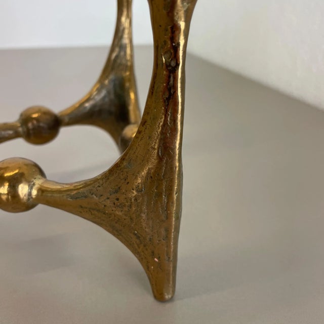 Mid-Century Brutalist Bronze Candleholder by Michael Harjes, Germany, 1960s For Sale - Image 12 of 15
