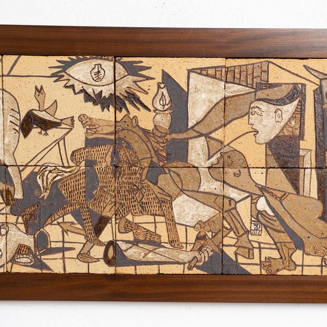 Tribute to Picasso's Guernica, 1960s, Ceramic For Sale - Image 11 of 18