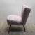 Vintage Pink Cocktail Chair with Wooden Legs For Sale - Image 10 of 11