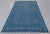 Blue Indigo Block Print Hand Woven Cotton Flatweave Kilim Rug, 6x9 Ft. For Sale - Image 4 of 6