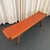 Mid-Century Modern Style Custom Leather and Walnut Bench For Sale - Image 9 of 9