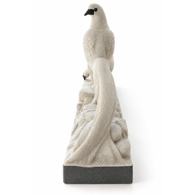 Art Deco Ceramic Two Pheasants from Manufacture De Sainte-Radegonde, France, 1930 For Sale - Image 4 of 12