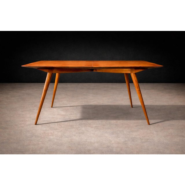Dining Table in Caviuna, Ernesto Hauner for Mobilinea, 1950s For Sale - Image 10 of 12
