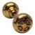 Pair of Polished Brass Door Knobs For Sale