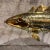 Modern Articulated Brass Fish Wall Sculpture Set of Two For Sale - Image 4 of 12