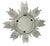 Silver Wooden Sunburst Mirror For Sale In Tampa - Image 6 of 7