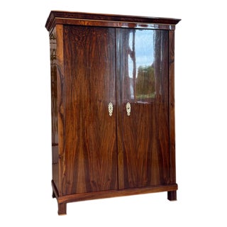 Antique Biedermeier Wardrobe in Pine For Sale