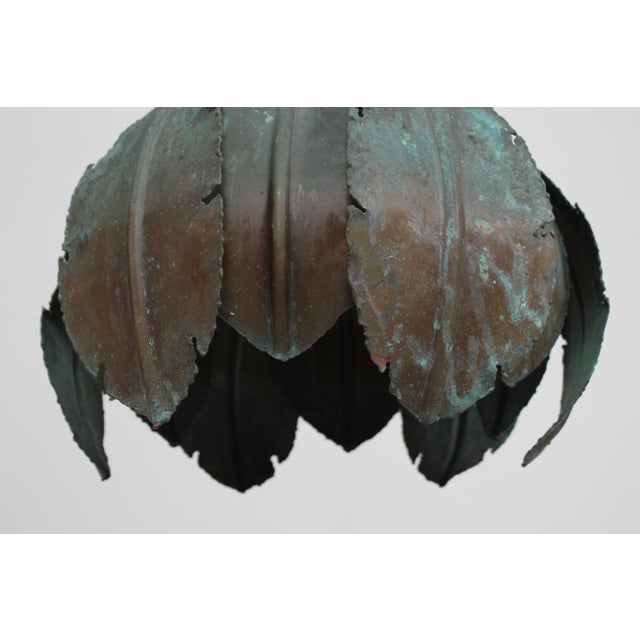 Vintage Danish Brutalist Green Pendant in Brass by Svend Aage Holm Sørensen, 1960s For Sale - Image 10 of 17