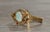 The Casnovia: Ladies Vintage 14K Gold Cocktail Ring set with Opal For Sale - Image 4 of 10