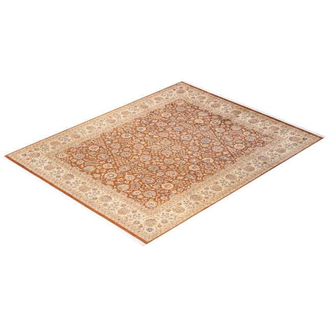 Yellow Mogul, One-of-a-Kind Hand-Knotted Area Rug - Yellow, 8' 2" x 10' 0" For Sale - Image 8 of 8