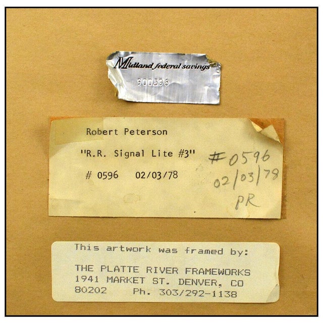 Robert Baard Peterson 1970s Signal Light #3, Robert Peterson (1943-2011) For Sale - Image 4 of 4