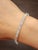 Modern 7.65 Ct Emerald Cut Diamond Tennis Bracelet For Sale - Image 3 of 8