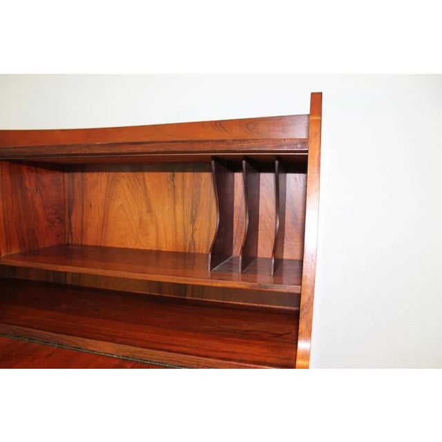 Vintage Norwegian Mahogany Secretaire, 1960 For Sale - Image 9 of 13