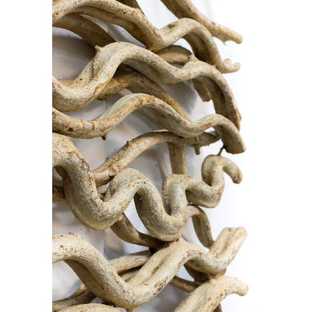 Tan Large Vine Square Grouping - Wall Art Set of 4 For Sale - Image 8 of 9